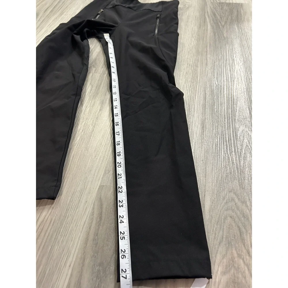 Athleta Headlands Hybrid Cargo II‎ Pants Black High Rise Tapered Womens Size 2